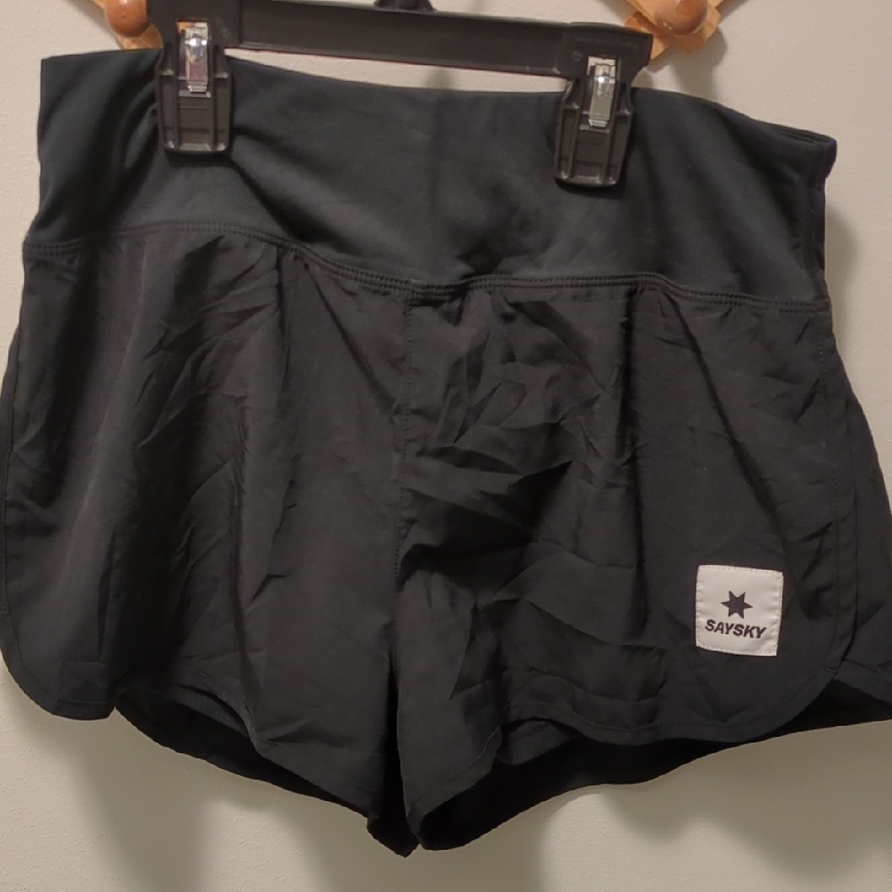 SAYSKY Women's Running Shorts with Liner and Zipper